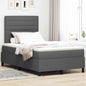 Boxspring Bed Met Matras Stof Donkergrijs