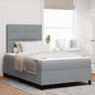 Boxspring Bed Met Matras Stof Lichtgrijs