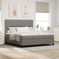 Boxspring Bed Met Matras Met Hoofdeinde Stof Taupe