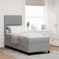 Boxspring Bed Met Matras Stof Lichtgrijs