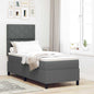 Boxspring Bed Met Matras Stof Donkergrijs