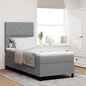 Boxspring Bed Met Matras Stof Lichtgrijs