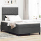 Boxspring Bed Met Matras Stof Donkergrijs