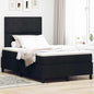 Boxspring Bed Met Matras Met Hoofdeinde Stof Zwart
