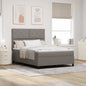 Boxspring Bed Met Matras Met Hoofdeinde Stof Taupe