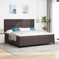 Boxspring Bed Met Matras Stof Donkerbruin