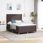 Boxspring Bed Met Matras Stof Donkerbruin