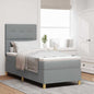 Boxspring Bed Met Matras Stof Lichtgrijs