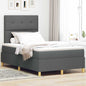 Boxspring Bed Met Matras Stof Donkergrijs