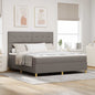 Boxspring Bed Met Matras Met Hoofdeinde Stof Taupe
