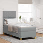 Boxspring Bed Met Matras Stof Lichtgrijs