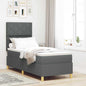 Boxspring Bed Met Matras Stof Donkergrijs