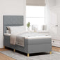 Boxspring Bed Met Matras Stof Lichtgrijs