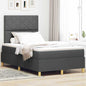 Boxspring Bed Met Matras Stof Donkergrijs