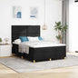 Boxspring Bed Met Matras Met Hoofdeinde Stof Zwart