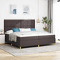 Boxspring Bed Met Matras Stof Donkerbruin