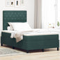 Boxspring Bed Met Matras Fluweel Donkergroen