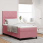 Boxspring Bed Met Matras Fluweel Roze