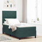 Boxspring Bed Met Matras Fluweel Donkergroen