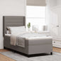 Boxspring Bed Met Matras Met Hoofdeinde Stof Taupe
