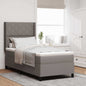 Boxspring Bed Met Matras Met Hoofdeinde Stof Taupe