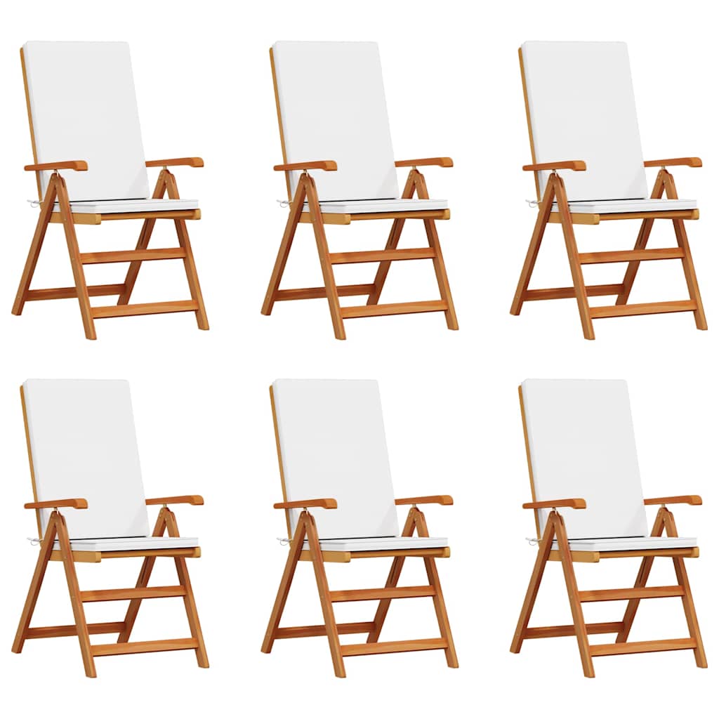 Tuinstoel 6 Pcs Bruin 57 X 71.5 X 104Cm Massief Teakhout