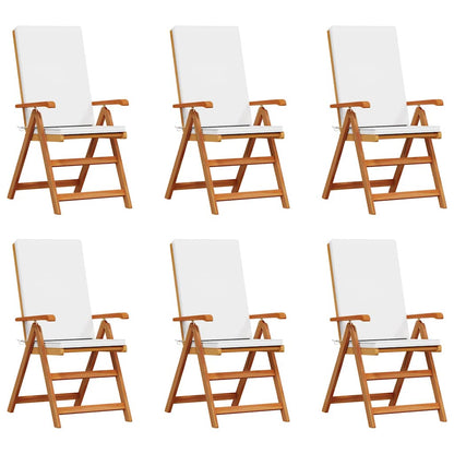 Tuinstoel 6 Pcs Bruin 57 X 71.5 X 104Cm Massief Teakhout