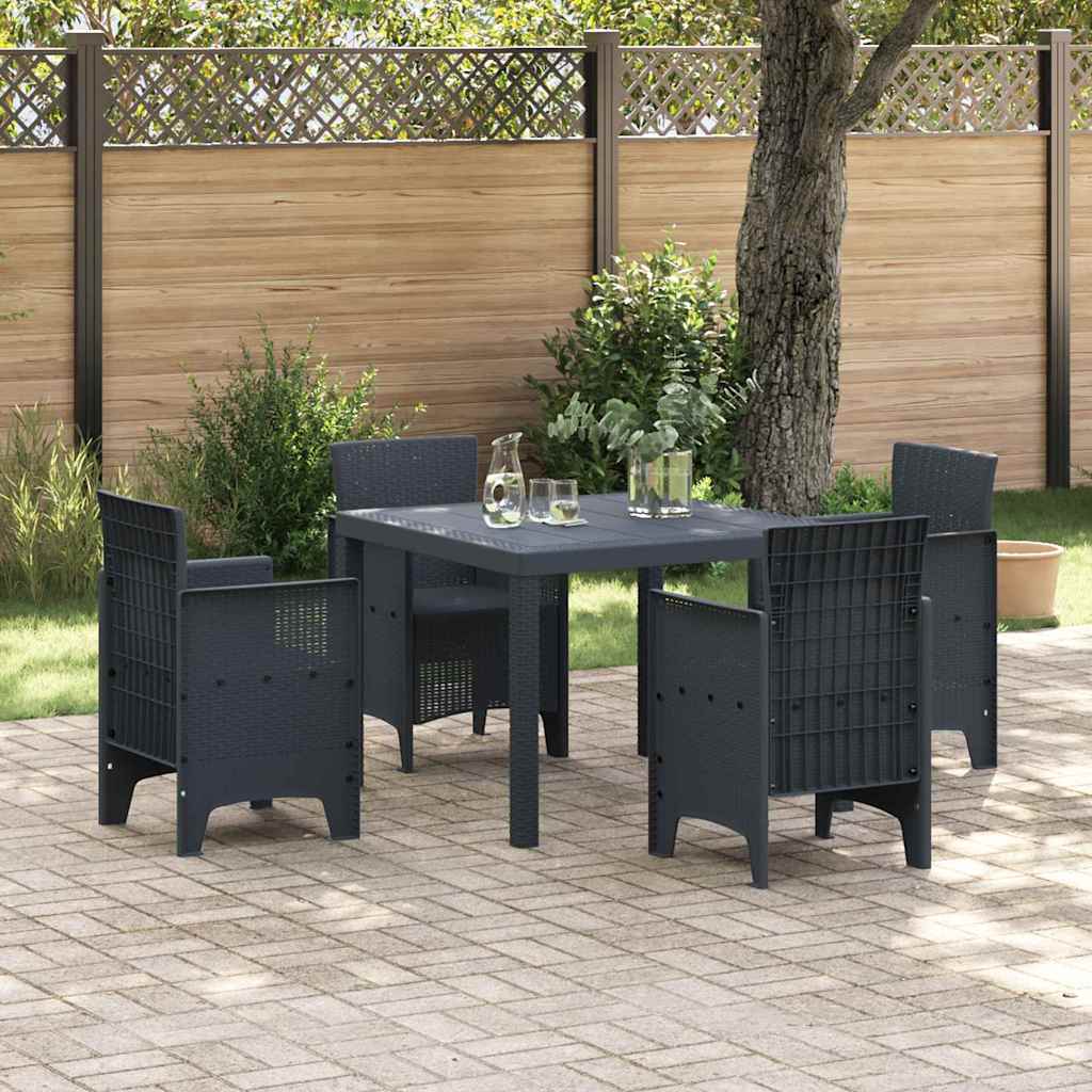 Tuin Eetset 5 Pcs Polt Riet