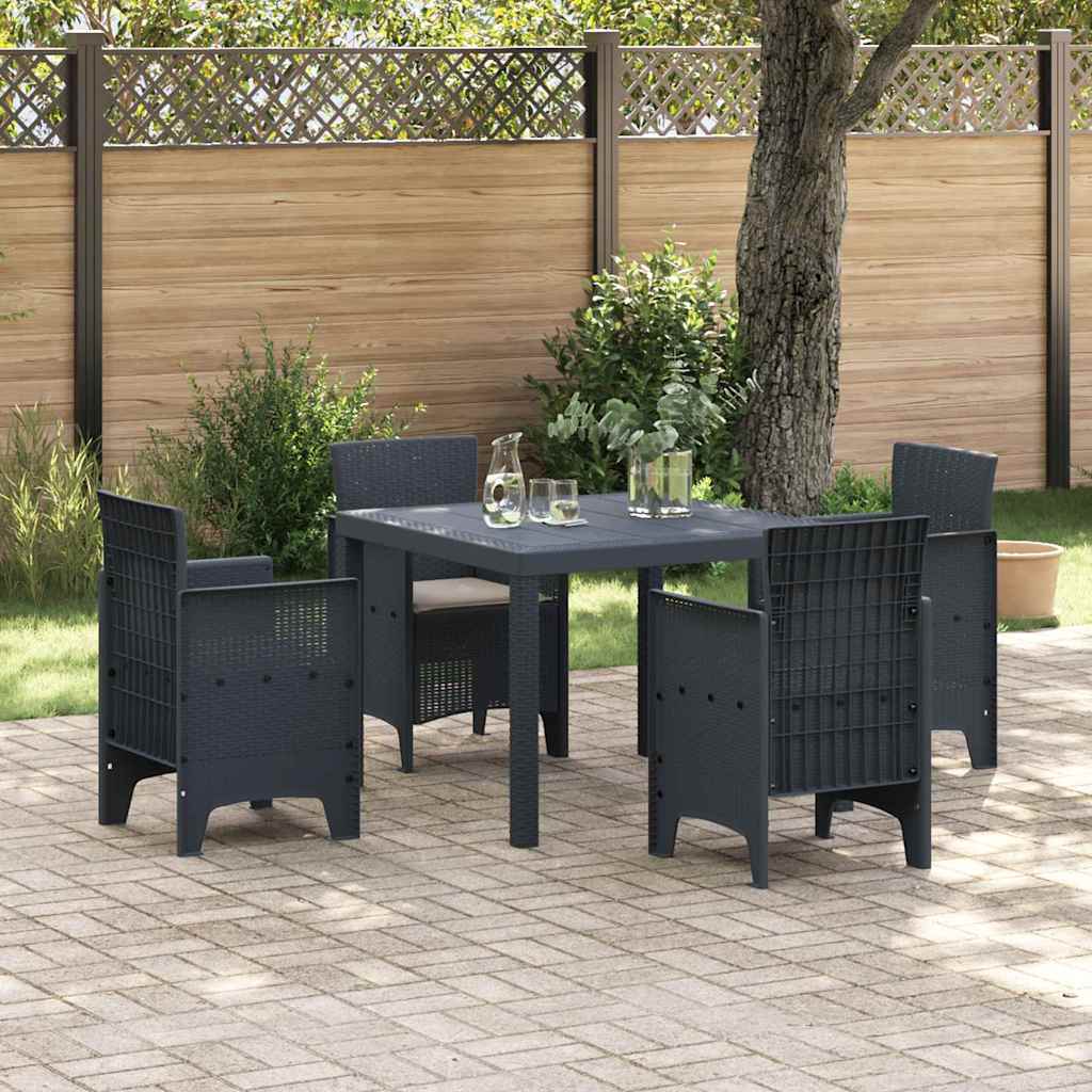 Tuin Eetset 5 Pcs Polt Riet