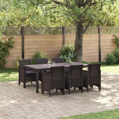 Tuin Eetset 7 Pcs Polt Riet