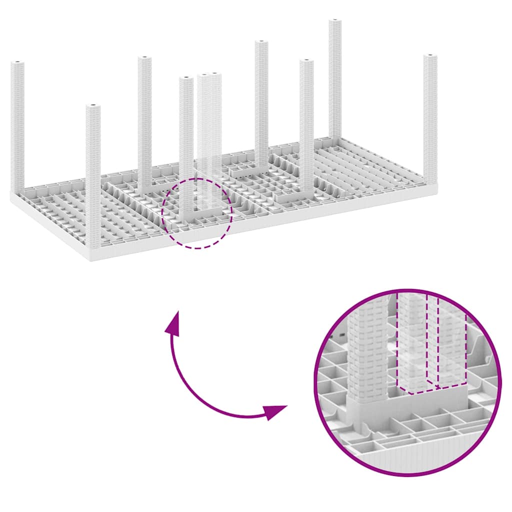 Tuin Eetset 7 Pcs Polt Riet
