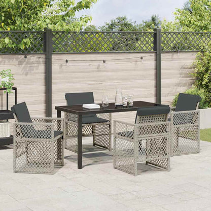 Tuin Eetset 5 Pcs Poly Rattan