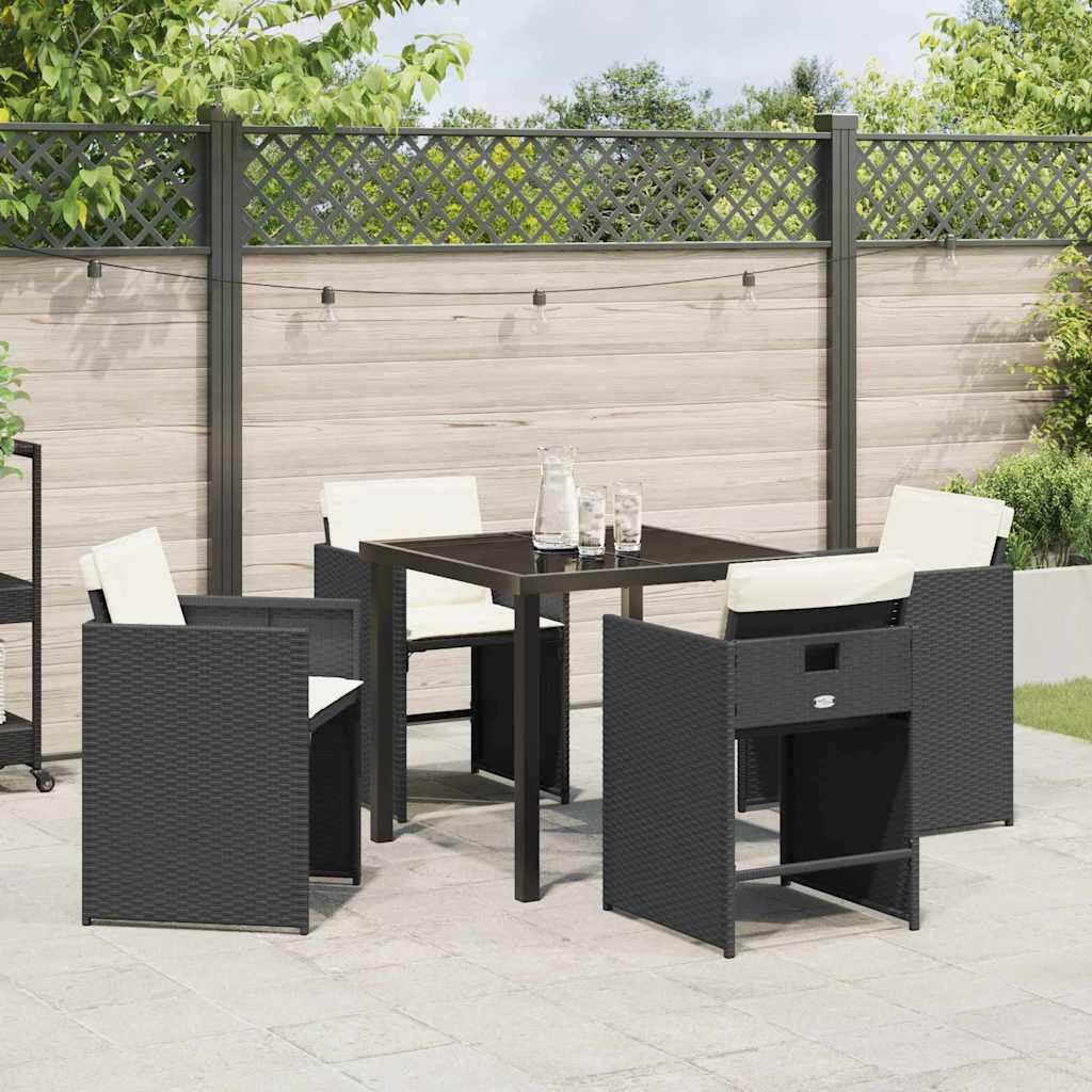 Tuin Eetset 5 Pcs Poly Rattan