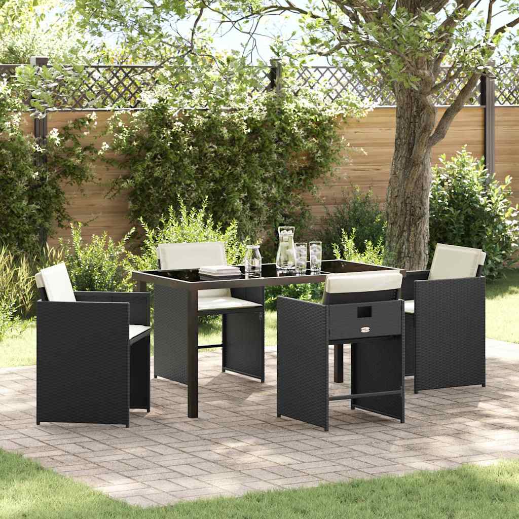 Tuin Eetset 5 Pcs Poly Rattan