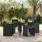 Tuin Eetset 5 Pcs Poly Rattan
