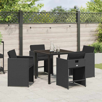 Tuin Eetset 5 Pcs Poly Rattan