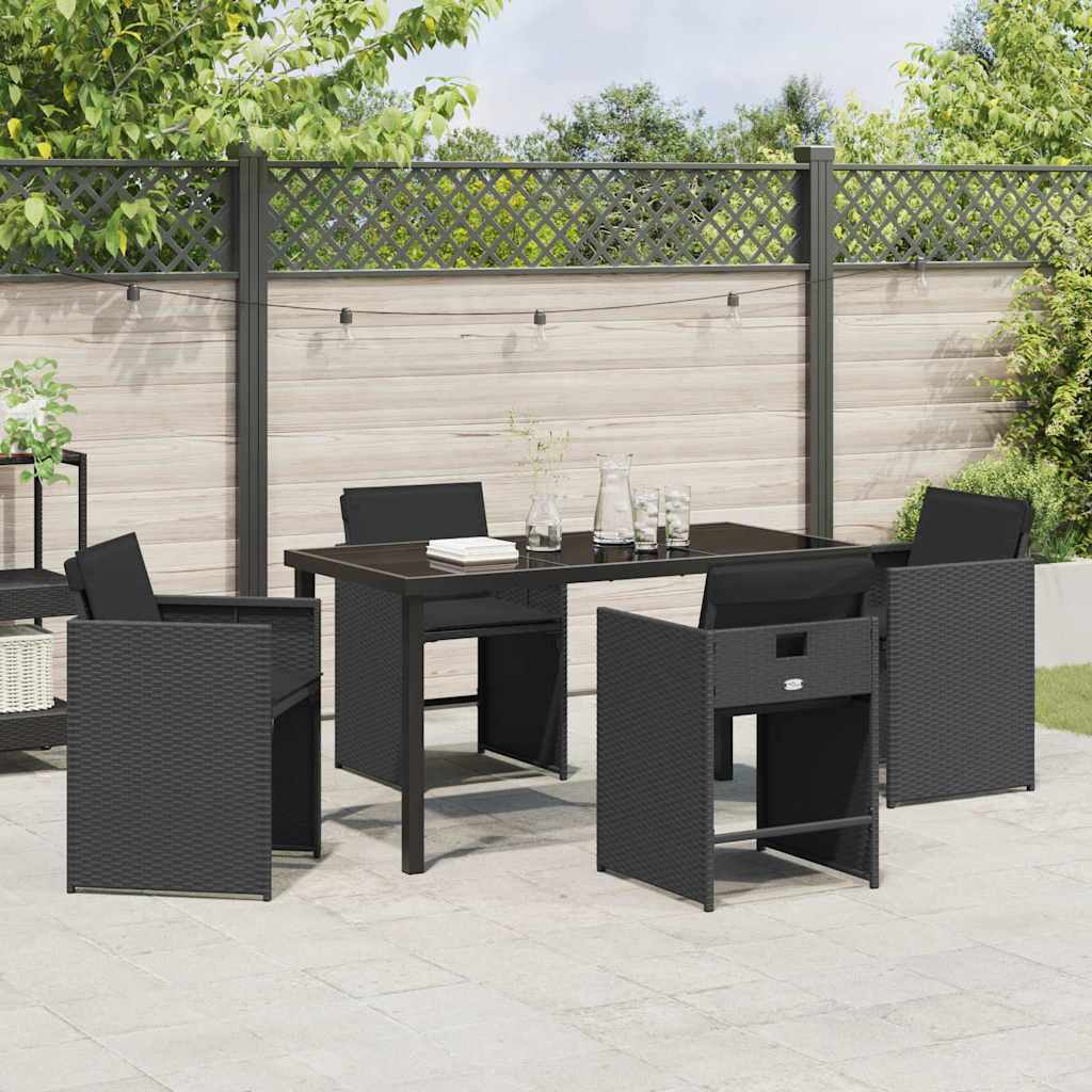 Tuin Eetset 5 Pcs Poly Rattan
