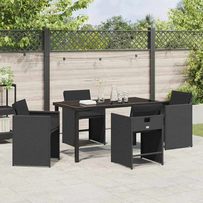 Tuin Eetset 5 Pcs Poly Rattan