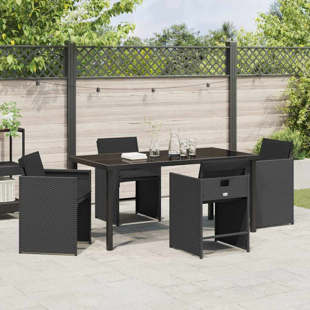 Tuin Eetset 5 Pcs Poly Rattan