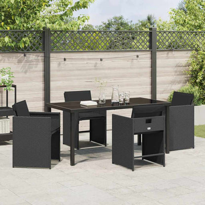 Tuin Eetset 5 Pcs Poly Rattan
