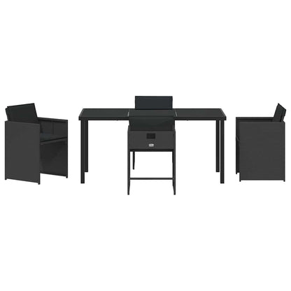 Tuin Eetset 5 Pcs Poly Rattan