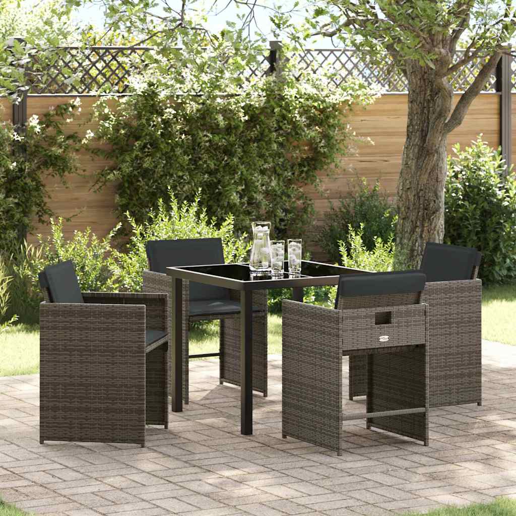 Tuin Eetset 5 Pcs Poly Rattan