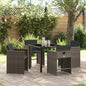 Tuin Eetset 5 Pcs Poly Rattan