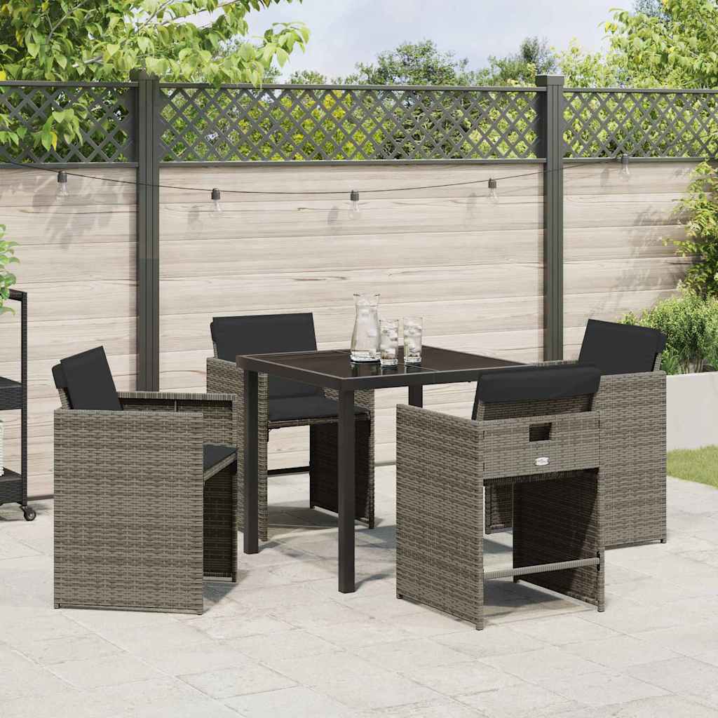 Tuin Eetset 5 Pcs Poly Rattan