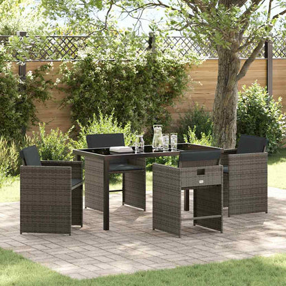 Tuin Eetset 5 Pcs Poly Rattan