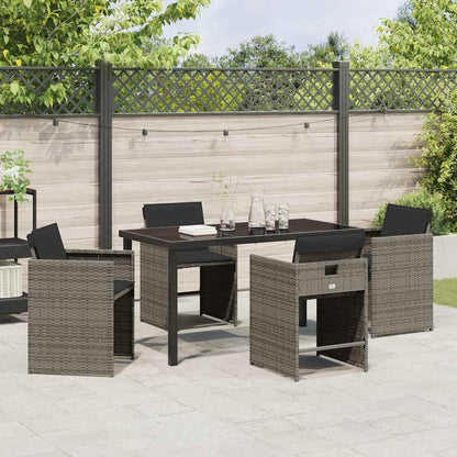 Tuin Eetset 5 Pcs Poly Rattan
