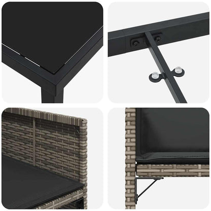 Tuin Eetset 5 Pcs Poly Rattan