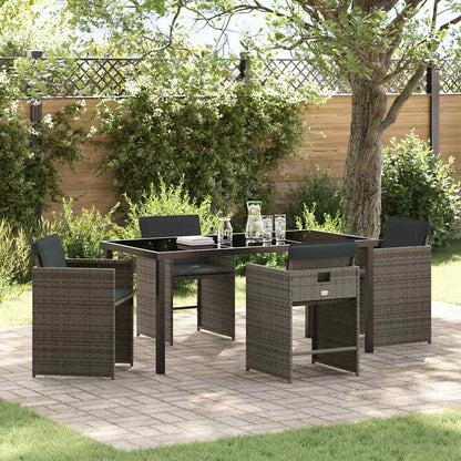 Tuin Eetset 5 Pcs Poly Rattan