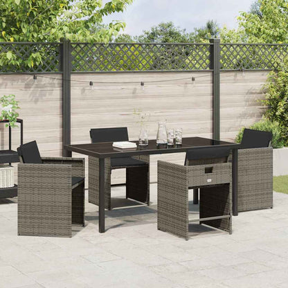 Tuin Eetset 5 Pcs Poly Rattan