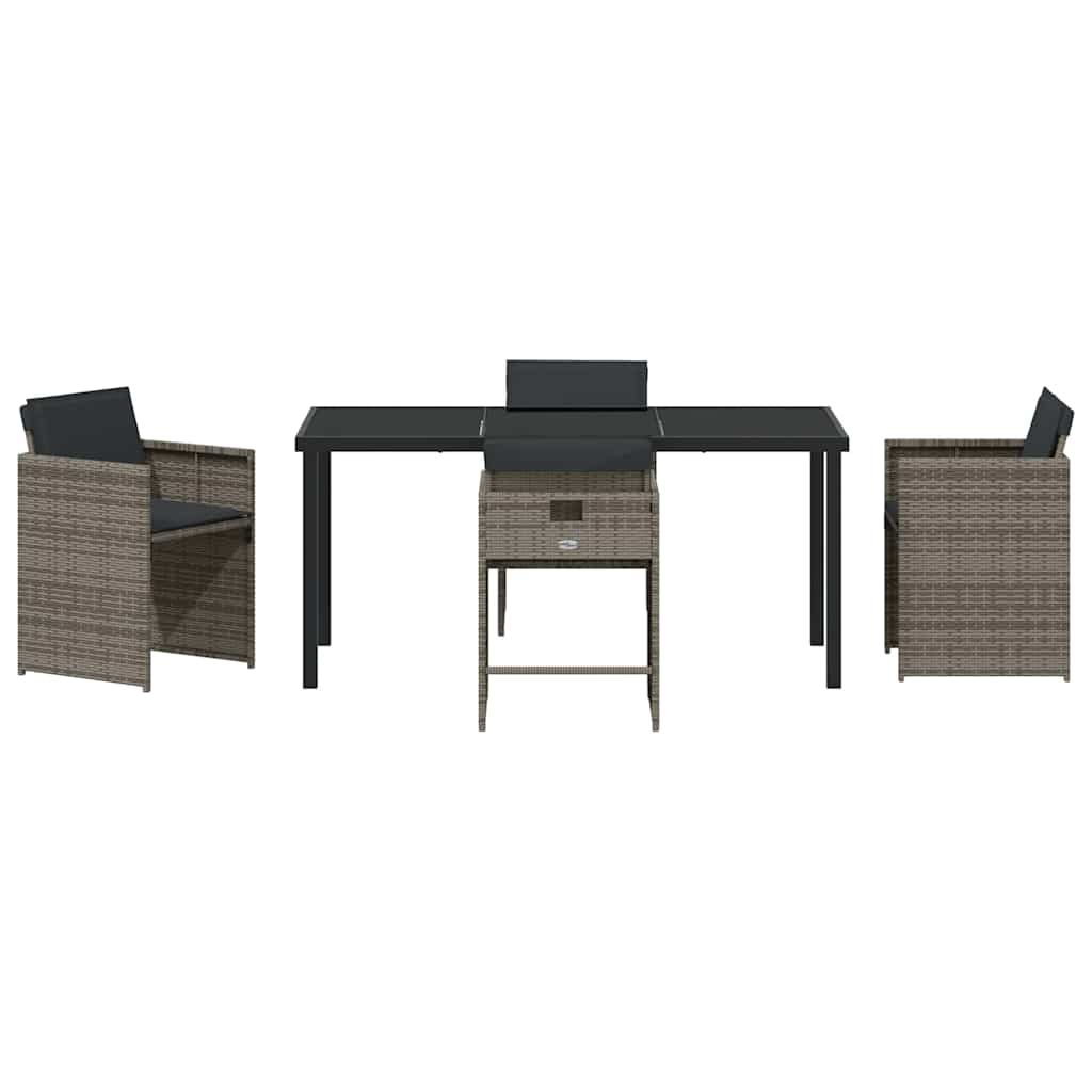 Tuin Eetset 5 Pcs Poly Rattan